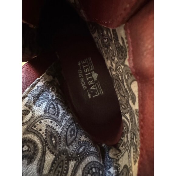 L’ Artiste Rodeha Brown Size 10.5-11 EU 42 Spring Step NWB Hand Painted Leather - Picture 11 of 16